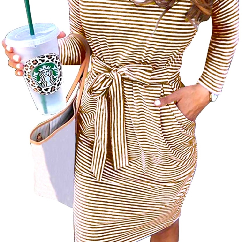 Women’s long sleeve pencil skirt dress